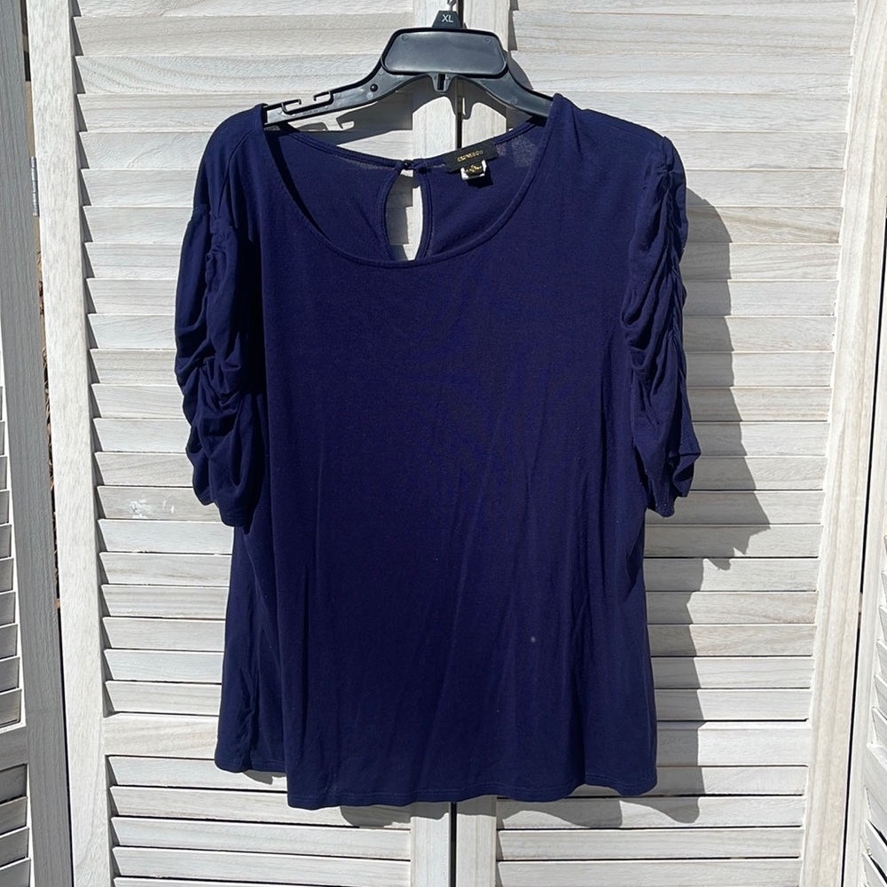 Navy blouse